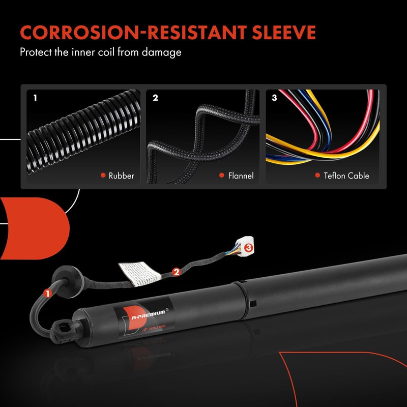 A-Premium Rear Right Passenger Power Lift Supports Shock Struts Compatible