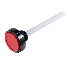 Hydraulic Fluid Reservoir Air Breather with Dipstick | Dump Cap Breather Replacement for Automotive Hydraulic Systems | Red Dehumidifier Cap(∅0.79inches)