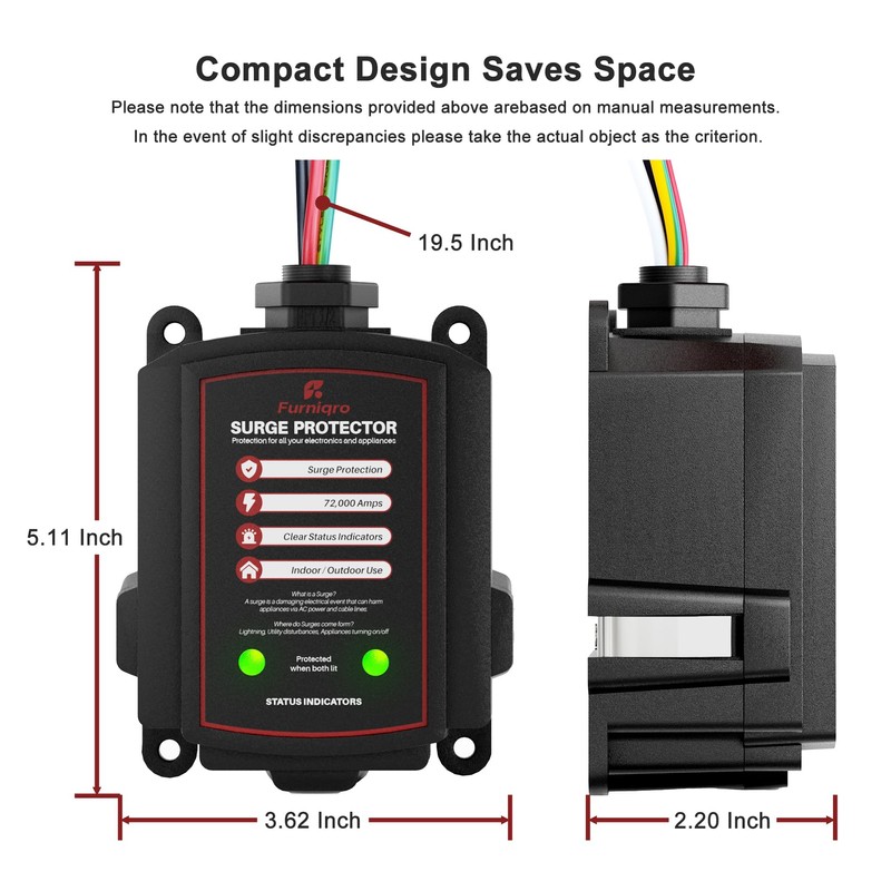 Whole House Surge Protector FHSPD72S, Whole Home Surge Protector