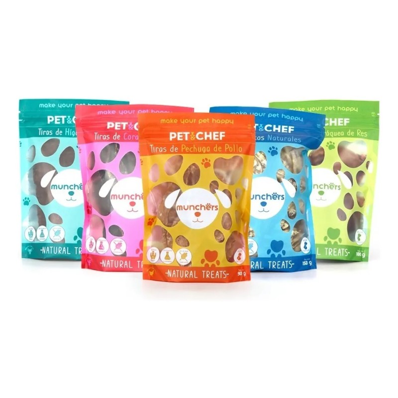 Premio 100% Natural Pechuga De Pollo 90g Pet&chef Perro Gato