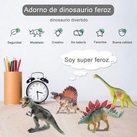 Juego Dinosaurio para Niños, 12 Piezas Juguetes Realistas de Dinosaurio para Niños, Juguetes Interactivos de Dinosaurios para Niños, Great as Dinosaur Party Supplies, Birthday Party Favors