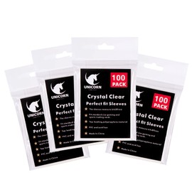 Dorkis 400 Fundas Suaves para Tarjetas (4 paquetes), Suave Fundas para Tarjetas, Clear Card Sleeves, Clear Sleeves, Cubierta para Tarjetas de tamaño estándar