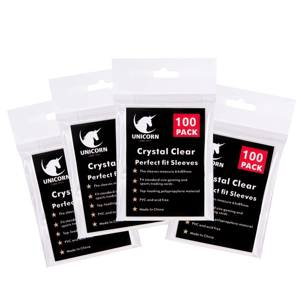 Dorkis 400 Fundas Suaves para Tarjetas (4 paquetes), Suave Fundas