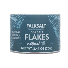 Falksalt - Natural Sea Salt Flakes, Handcrafted, Kosher, and All Natural Finishing Salt (2.47 oz)