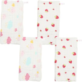 Toallas Faciales de Microfibra de 4 Piezas, 35x70 Cm, Absorbentes y Suaves de Gasa, Ideales para Baño y Ocasiones Obsequios