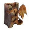 Tianbi Funny Dragon Bookends, Decorative Bookend, Resin Dragon Bookshelf Ornament