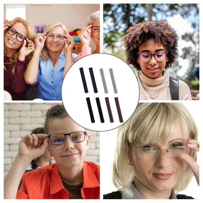 8 Pieces Glasses Ear Cushions, Non Slip Glasses Grips, Soft