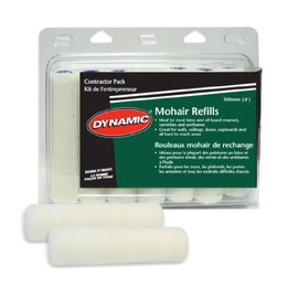 Dynamic HM005400 Mini Mohair Roller Refill, 12-Pack, 4-Inch