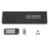 6x2 HD Multimedia Interface Switch Splitter 6 in 2 Out