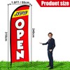 Buryeah 11ft Now Open Flag Banner for Business Advertising Feather