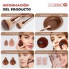 Lumbor37 Set de Brochas para Maquillaje 43 Piezas, Kit Profesional