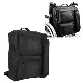 Pbzydu Handy Heavy Duty Wheelchair Hanging Bag Black Wheelchair Bag for Hiker Scooter