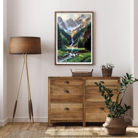 Paint by Number for Adults. MountainDIY Acrylic Painting Kit for Kids and Adults Beginner – 16” x 20”with 3 Brushes and Bright Colors