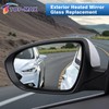 TOP-MAX Driver Side Heated Mirror Glass Compatible with 2011 2012