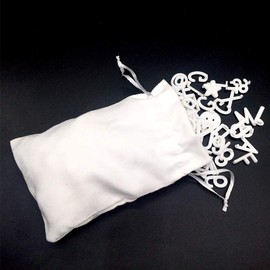 400 Pieces Characters White Letter Set for Changeable Felt Letter Boards, 3/4 Inch Letters with Gift Cloth Bag Including Numbers, Symbols,Letters