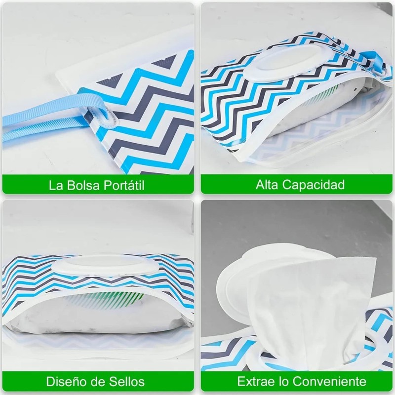 Bolsa para Toallitas Húmedas Dispensadores de Toallitas para Bebés, Porta
