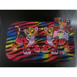 Lisa Frank Forrest Tiger Pencil Pouch Makeup Travel Trinket Box New