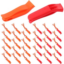 Silbato de Seguridad de Emergencia con Clip de 30 Piezas con cordón, Silbato de supervivencia, Silbato de Salvavidas de Alto decibelio para Niños,Entrenamiento,Senderismo,Campamento,Canotaje,Rescate