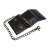 CAZORO RFID Blocking Men's Tri-fold Vintage Biker Vintage Buffalo Leather