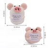 caiyjhao 2psc Crochet Funny Pig, Hand-Woven Wool, Pigs with Emotional