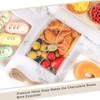 DeziWood 7x5 Inches Charcuterie Boxes with Clear Lids, 50 Pack