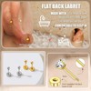 STJARNA Tiny Ball Screw Studs 3pair Surgical Steel Flat Back