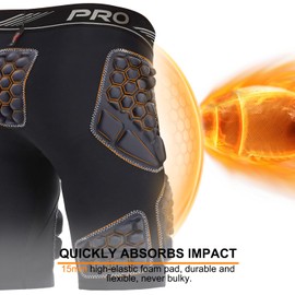 ACETHO 7-Pad Football Girdle for Men, Adult Football Girdle, Integrated Hip, Tailbone, Thigh Pads Girdles