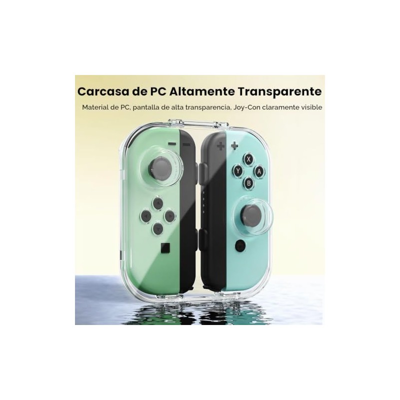 IINE Funda de Almacenamiento Transparente para Joypad, Caja Protectora Portátil
