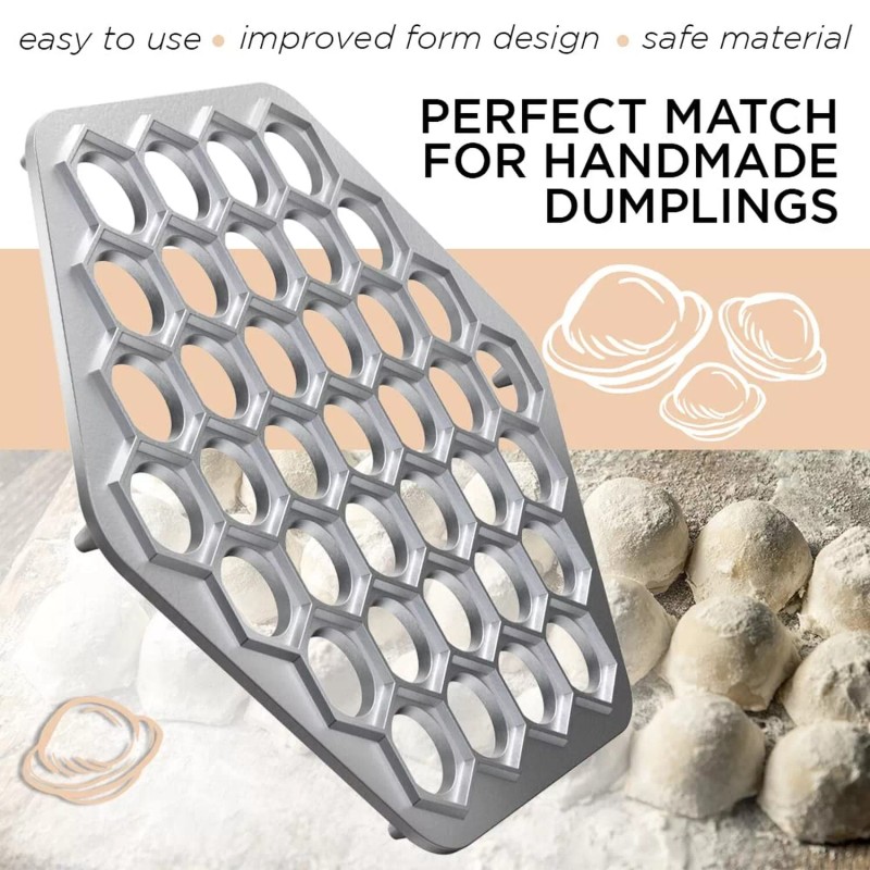 MHH Russian Ravioli Maker Dumplings Mold - Pelmeni Maker -