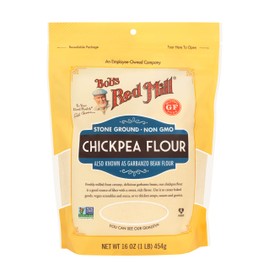 Bob's Red Mill Chickpea Flour, 16oz (Pack of 4) - Non GMO, Vegan, Keto Friendly Friendly, Kosher