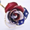 24k American Flag Patriotic 24K Gold Dipped Long Stem Forever