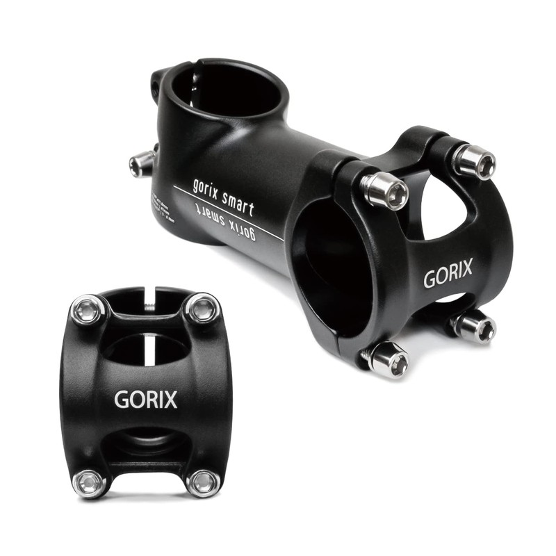 GORIX Bicycle Stem, Smart, Lightweight, Matte Black, 1.2 inches (31.8