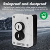 Jadeshay Push Button Switch, Waterproof Momentary Push Button Switch Up
