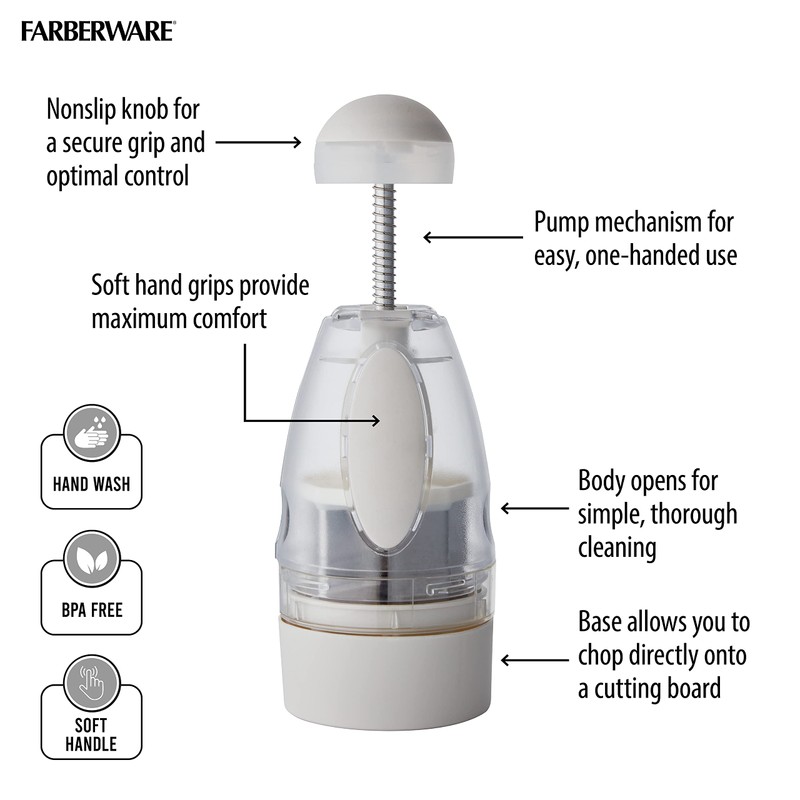 Farberware Pro Large Food Chopper, White