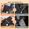 RUNBOX Slim Wallet for Men With 2 ID Windows Holds