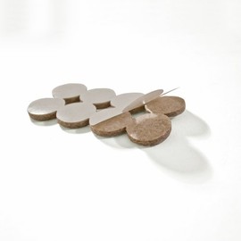 3/4" Diameter Heavy Duty Felt Pads - 60 Pcs (10 Pcs/Pad)