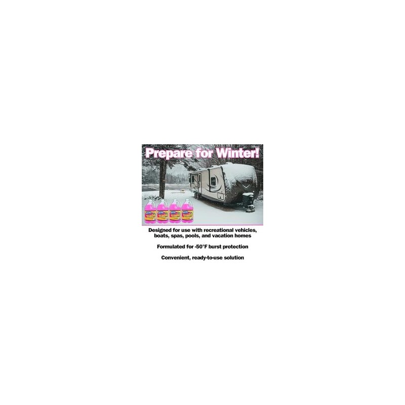 Splash RV/Marine Antifreeze, -50°F Freezing Point, 4 Pack, 4 Gallon