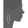 GUESS "Basic" Gold Large Diamond Cut Hoop Earrings