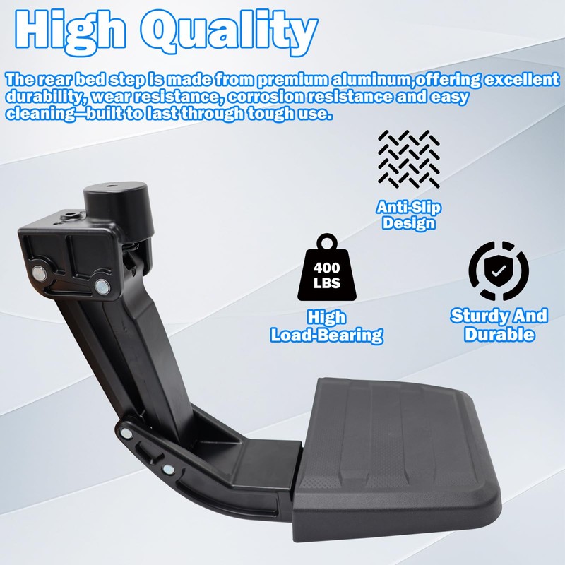 PUNMEYCOOL Rear Bed Step Tailgate Bedstep Fit for Toyota Tacoma
