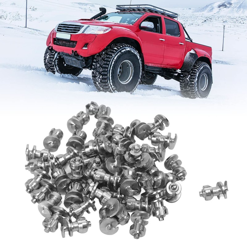 KIMISS 50PCS Universal Tire Studs for Truck Motorcycle, Car Wheel