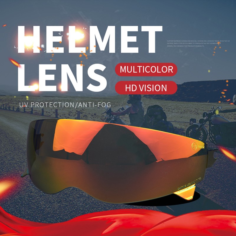 Motorcycle Helmet Lens Easy to Install Splashproof Fogproof Helmet Goggle