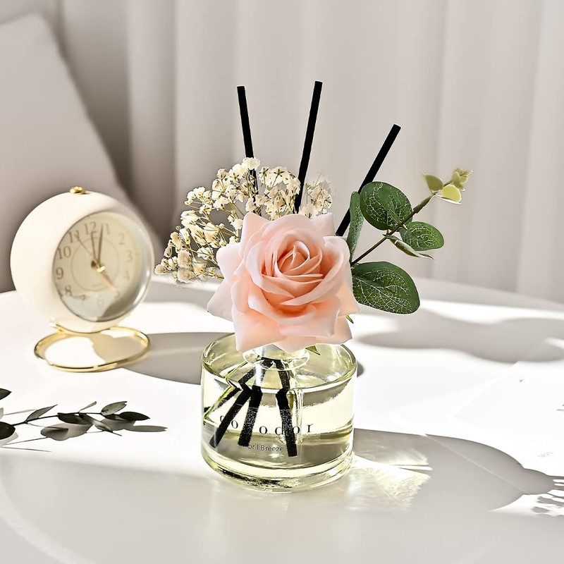 Cocod'or COCODOR Rose Flower Reed Diffuser/Rose Perfume/6.7oz(200ml)/1 Pack/Reed Diffuser, Reed