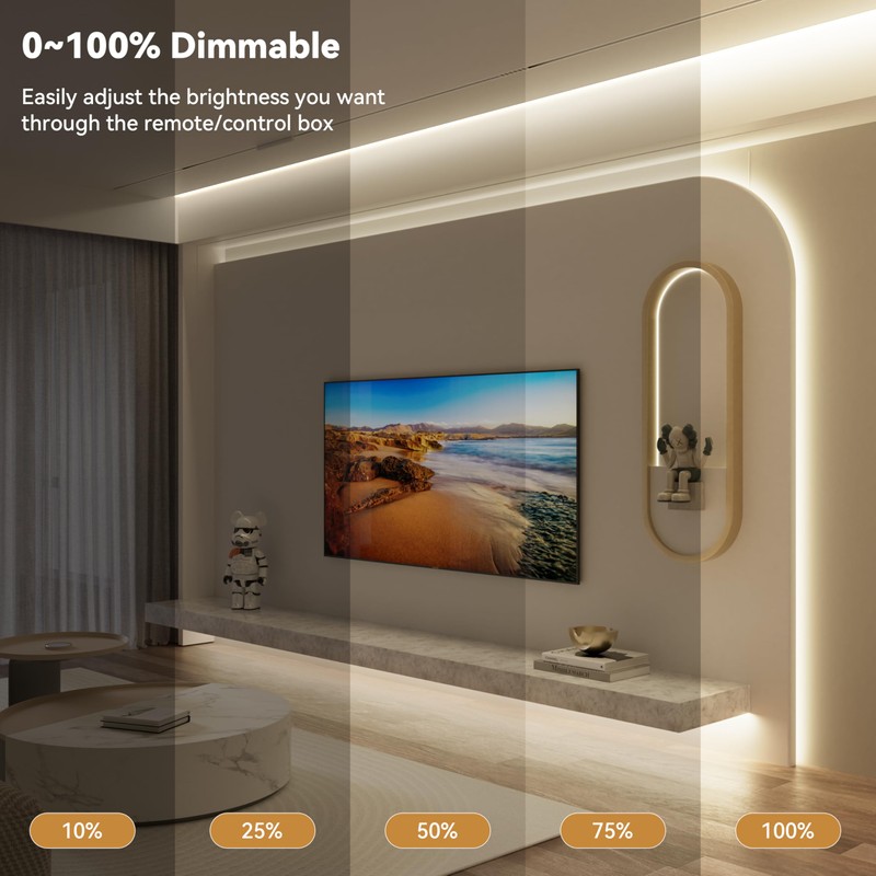 PAUTIX COB LED Strip Light 16.4ft,Engineering Level UL Listed Natural