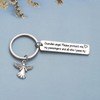 JIUSHUN Guardian Angel Keychains Guardian Angel Prayer Gift Protective Keychain