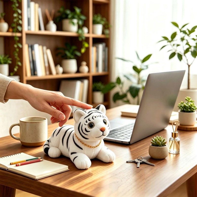 Hoshisea Bobble Head Tiger, Car Doll Resin, Bobble Tiger Car