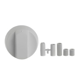 First4spares Universal White Knobs for All Ovens, Cookers and Hobs (Pack of 4)