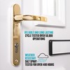  UPVC Door Handles Set - Polished Brass - Lever/Lever
