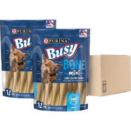 Purina Busy Purina Busy Made in USA Facilities Small Breed Dog Bones, Mini - (Pack of 2) 12 ct. Pouches
