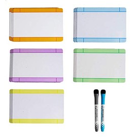 Dry Erase Cards - Set of 25 Cards in 5 Colors - Size: 4” x 6” - Magnetic User Story Cards for Scrum, Agile, Kanban and Office Productivity - 2 Dry Erase Markers Included