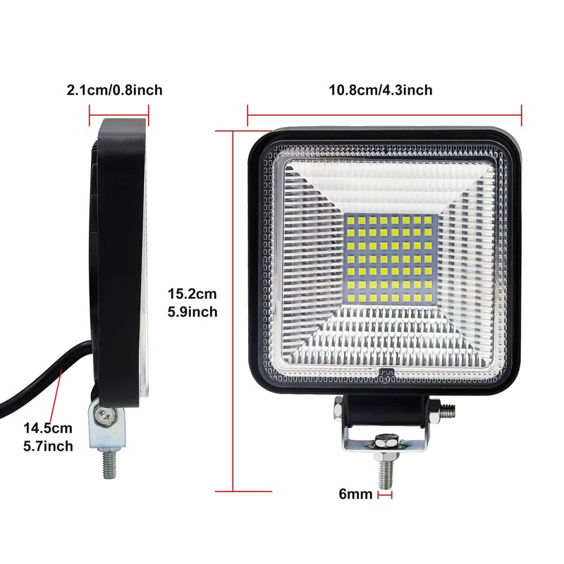 X-STYLE LED Work Light, 12V 24V Fully Waterproof 168W Wide